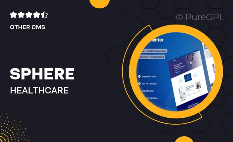 sphere healthcare consulting elementor template kit