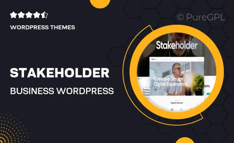 Stakeholder – Business WordPress Theme