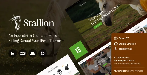 stallion an equestrian club and horse riding school wordpess theme 1