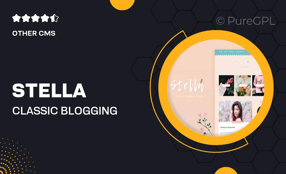 Stella – Classic Blogging Tumblr Theme