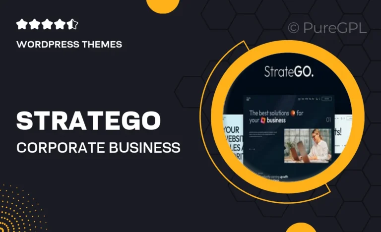 stratego corporate business consulting wordpress theme