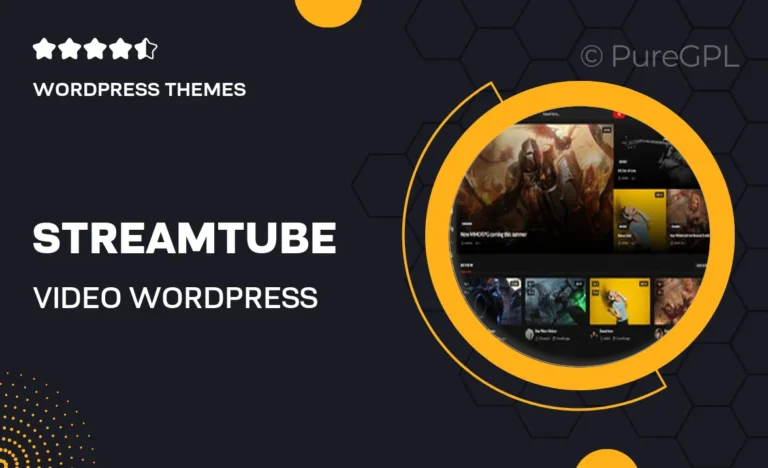 streamtube video wordpress theme