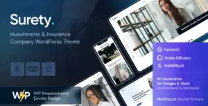 Surety – Finance WordPress Theme