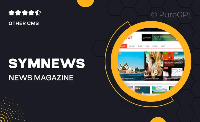 symnews news magazine drupal 10 theme