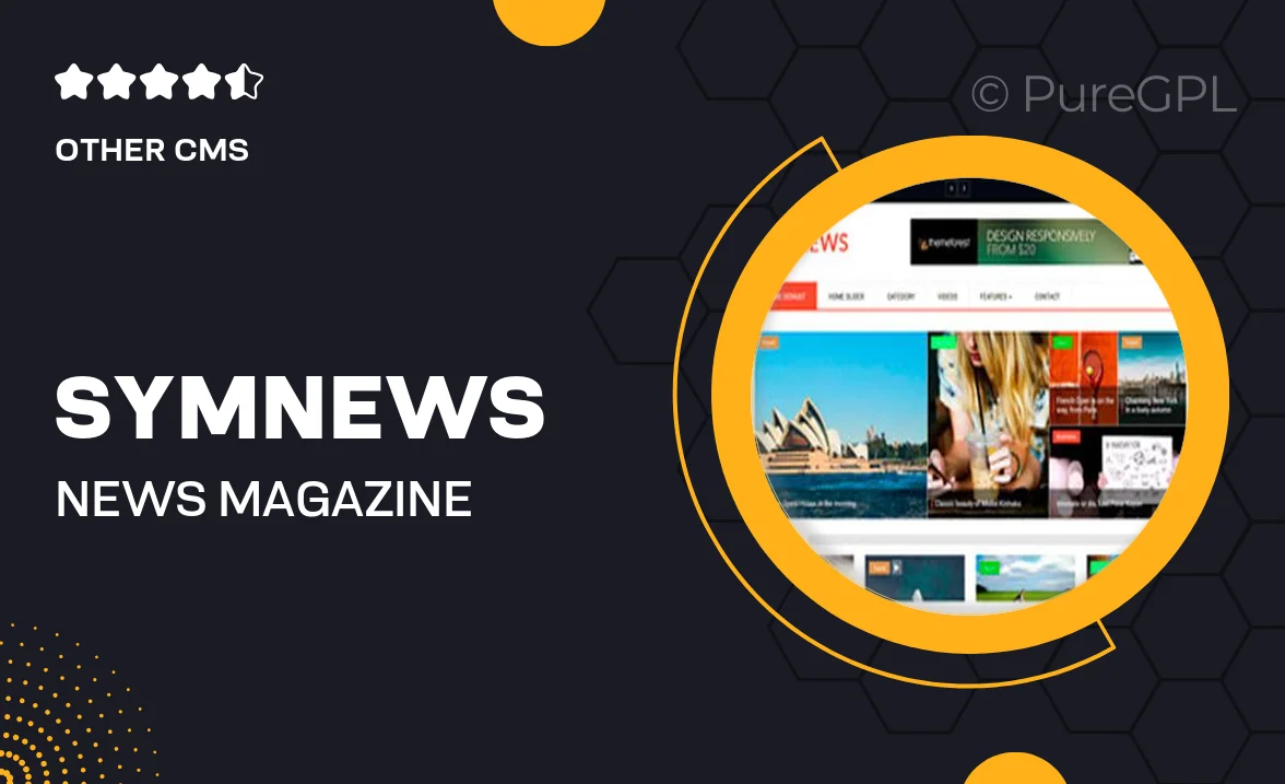 SymNews – News & Magazine Drupal 10 Theme