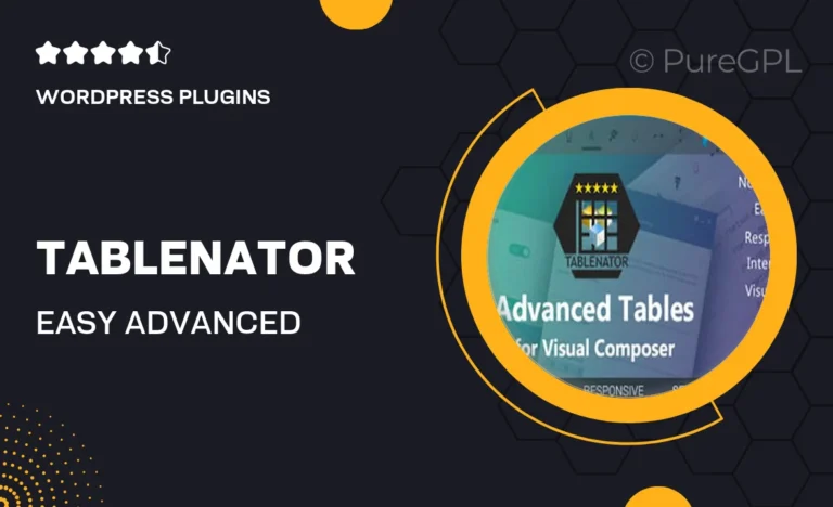 tablenator easy advanced tables for wordpress