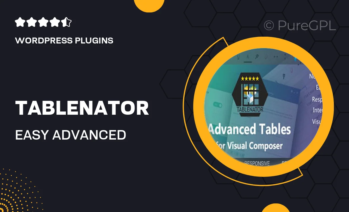 Tablenator – Easy & Advanced Tables for WordPress