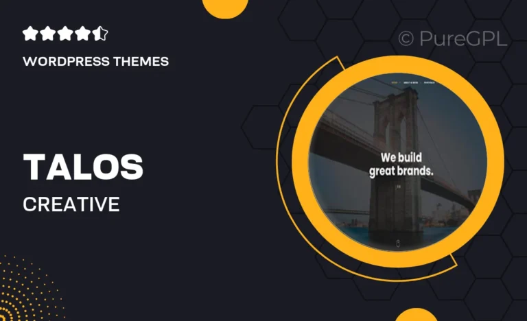 talos creative multipurpose wordpress theme