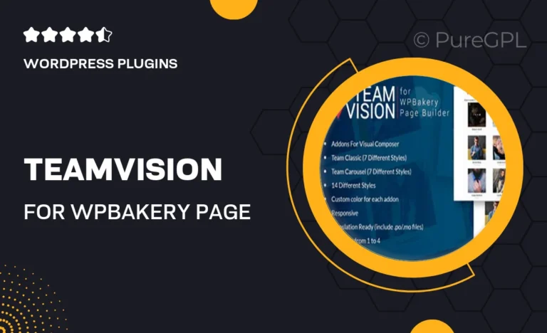 teamvision for wpbakery page builder for wordpress visual composer
