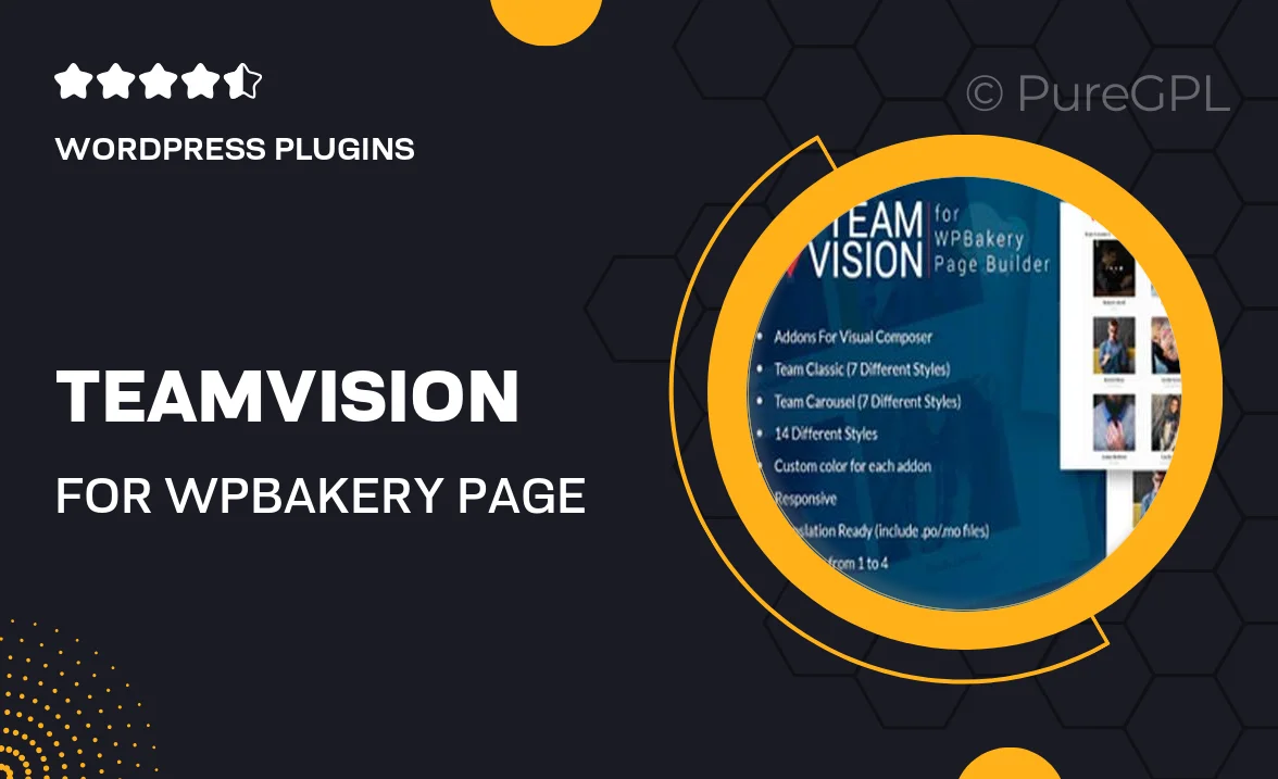 Teamvision for WPBakery Page Builder for WordPress (Visual Composer)