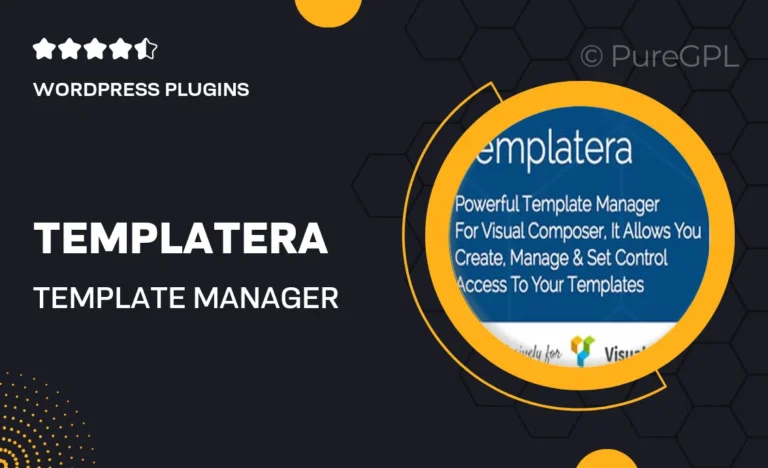 templatera template manager for wpbakery page builder