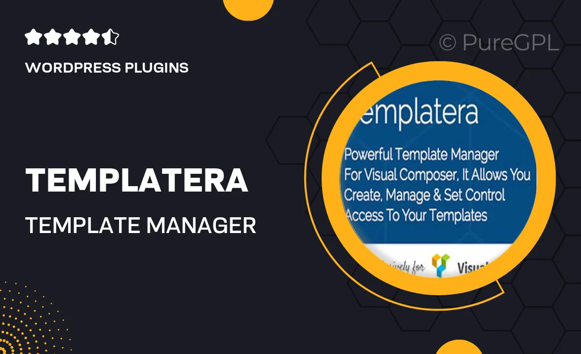 Templatera – Template Manager for WPBakery Page Builder