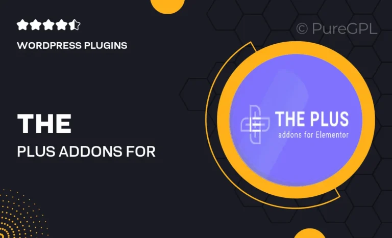the plus addons for elementor page builder