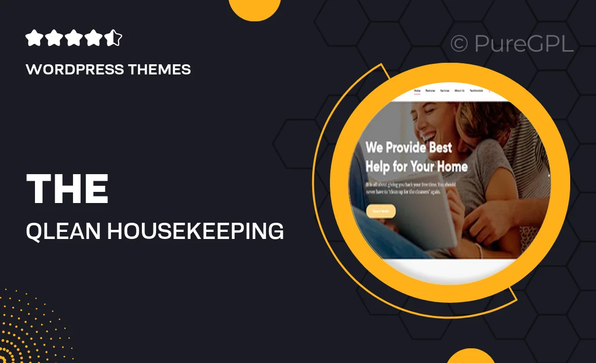 The Qlean | Housekeeping: Washing & Cleaning Company WordPress Theme