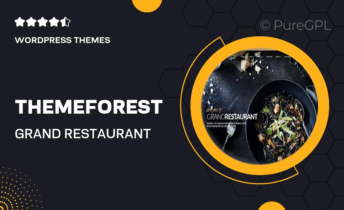Themeforest | Grand Restaurant WordPress