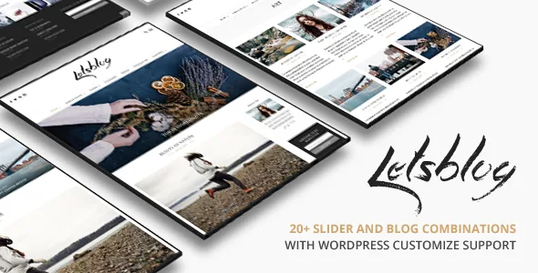 themeforest lets blog wordpress 1