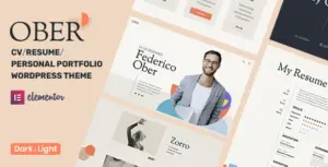 Themeforest | OBER – Resume WordPress Theme