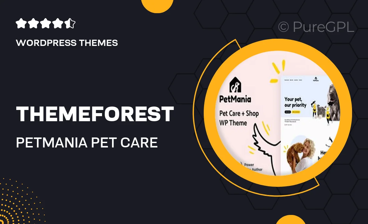 Themeforest | PetMania – Pet Care & Shop
