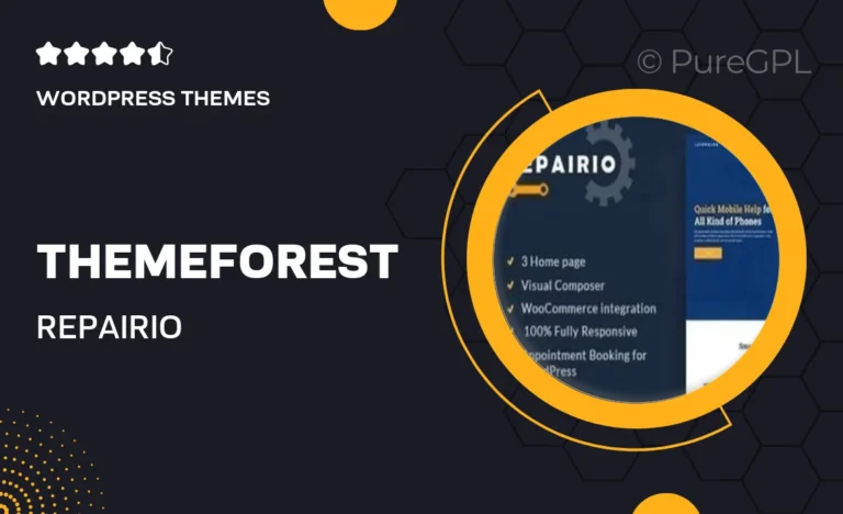 themeforest repairio electronics repair