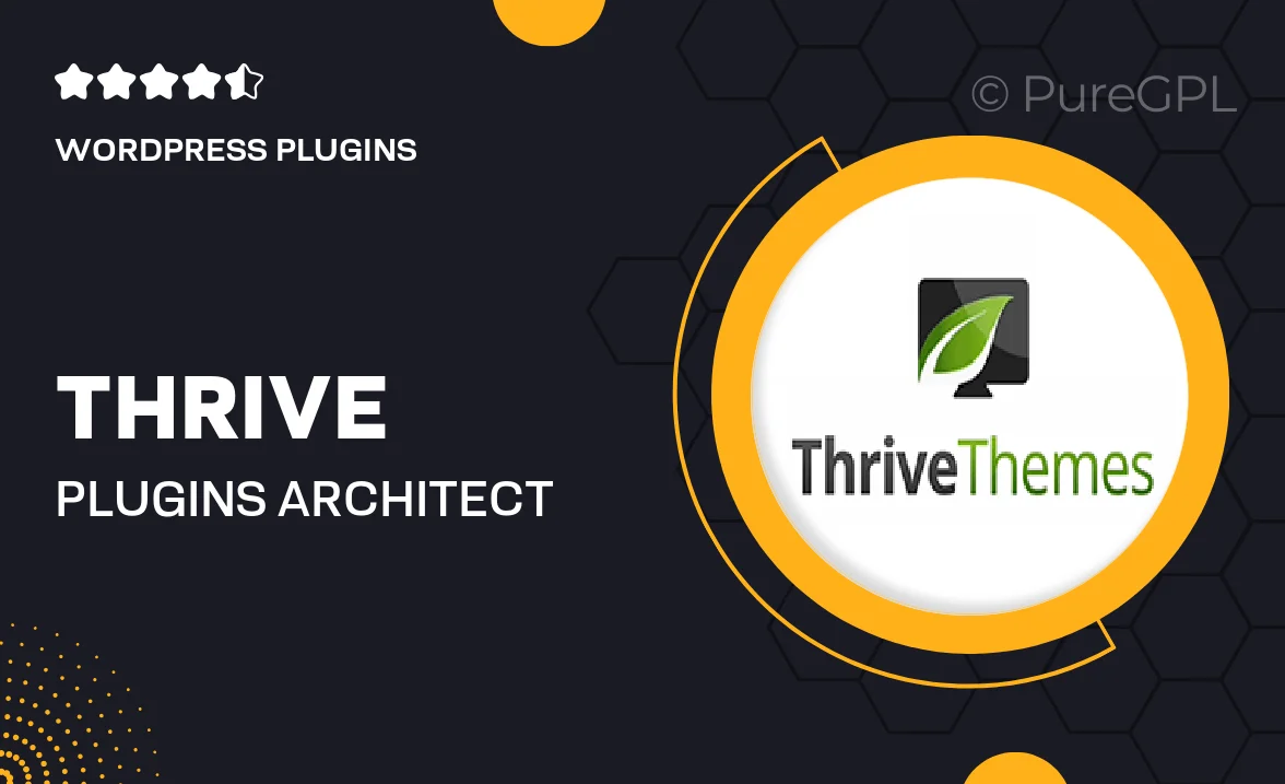 Thrive plugins | Architect | Visual Editor