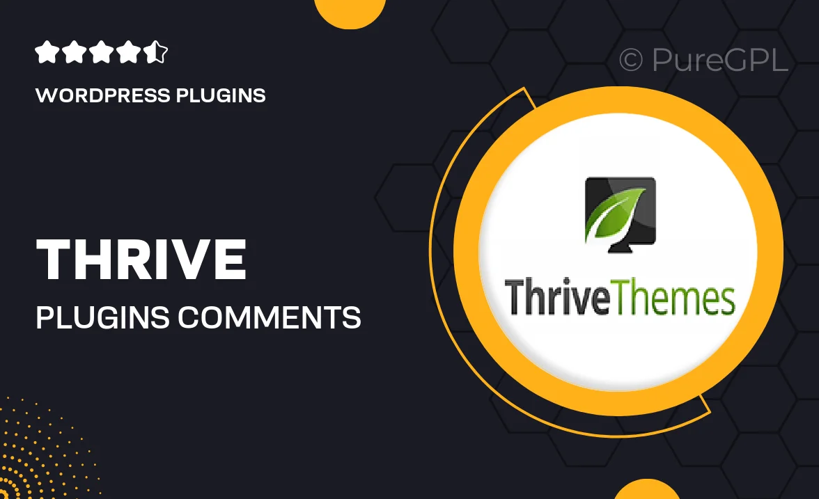 Thrive plugins | Comments