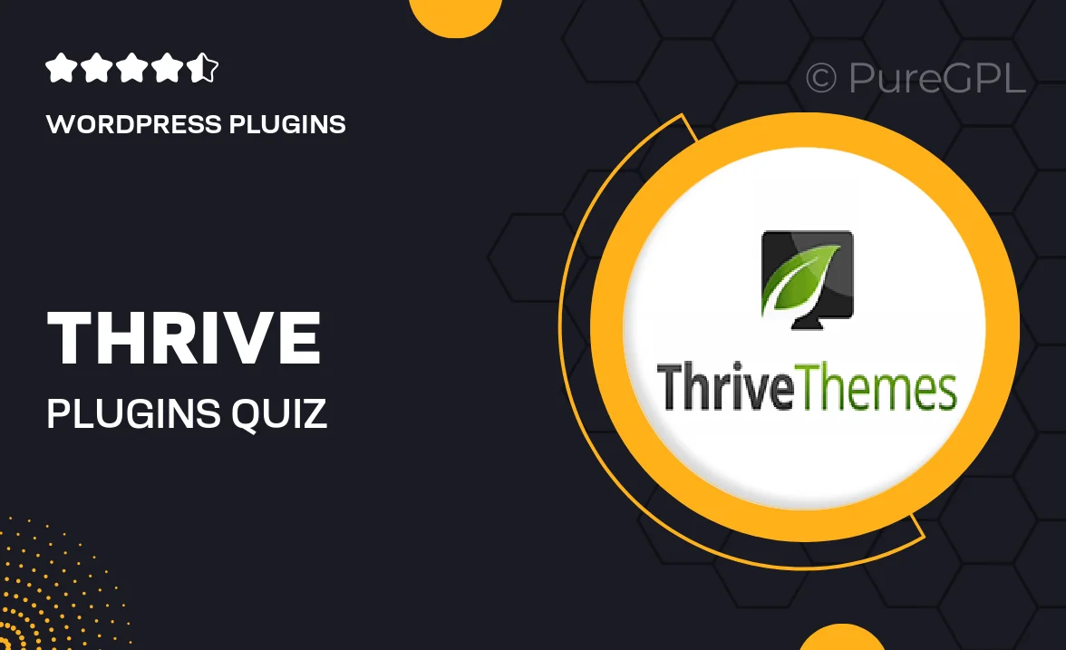 Thrive plugins | Quiz Builder