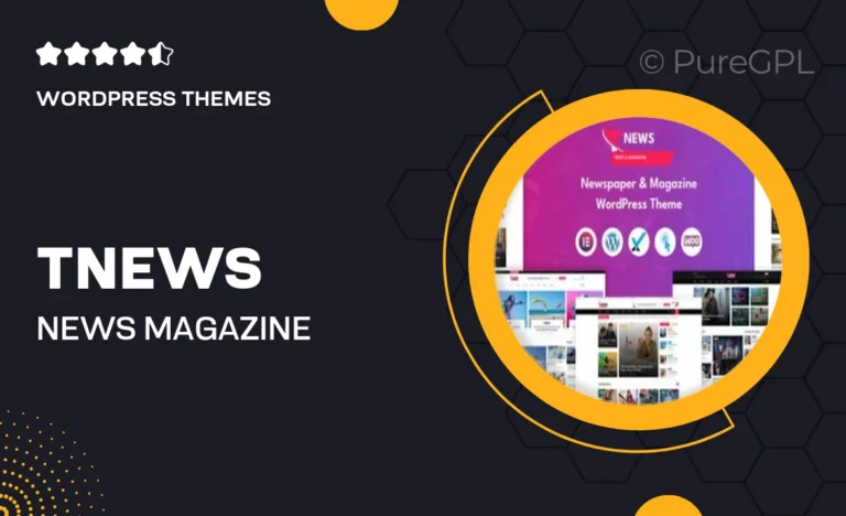 tnews news magazine wordpress theme