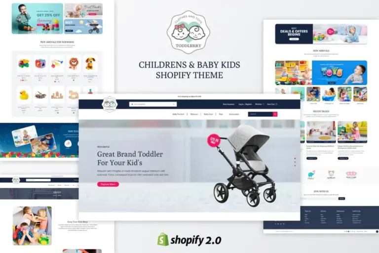 toddlerry childrens baby kids shopify theme 1