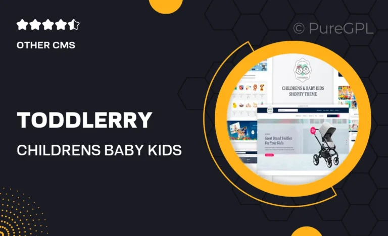 toddlerry childrens baby kids shopify theme
