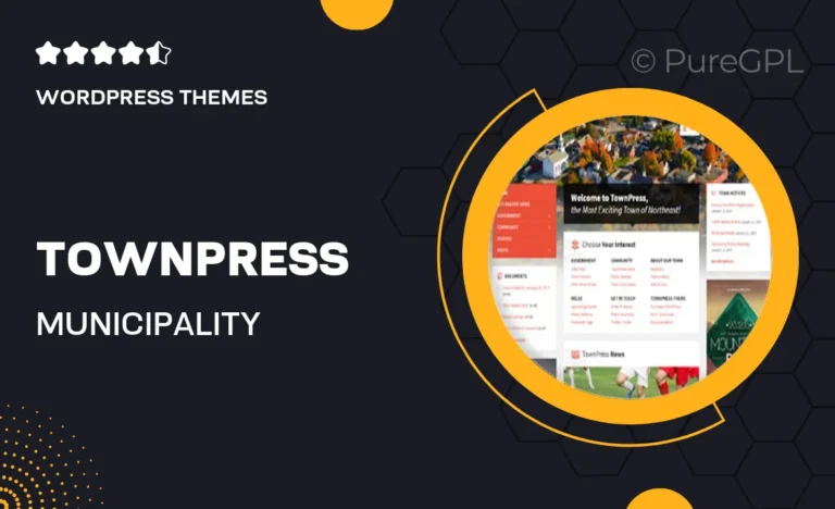 townpress municipality wordpress theme