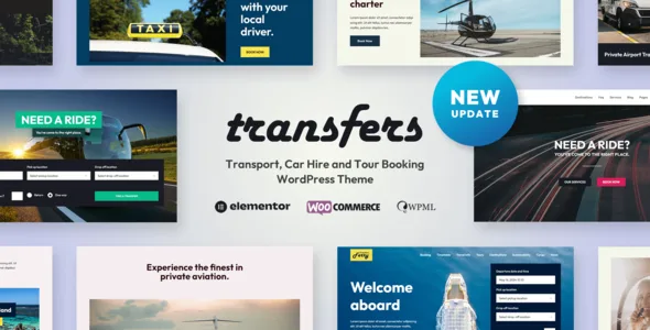 transfers transport and car hire wordpress theme 1