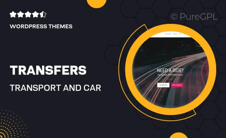 transfers transport and car hire wordpress theme