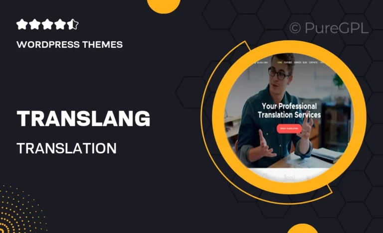 translang translation services language courses wordpress theme