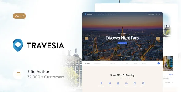 travesia a travel agency and booking wordpress theme 1