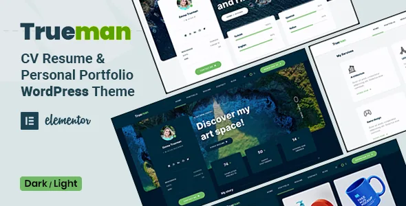 trueman personal portfolio wordpress theme 1
