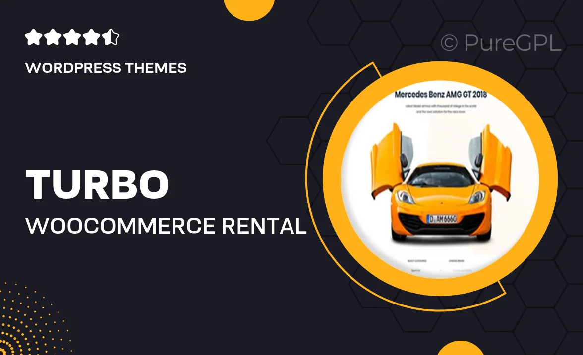 Turbo – WooCommerce Rental & Booking Theme
