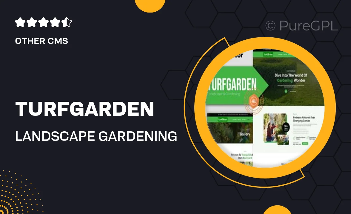 Turfgarden – Landscape & Gardening Elementor Template Kit