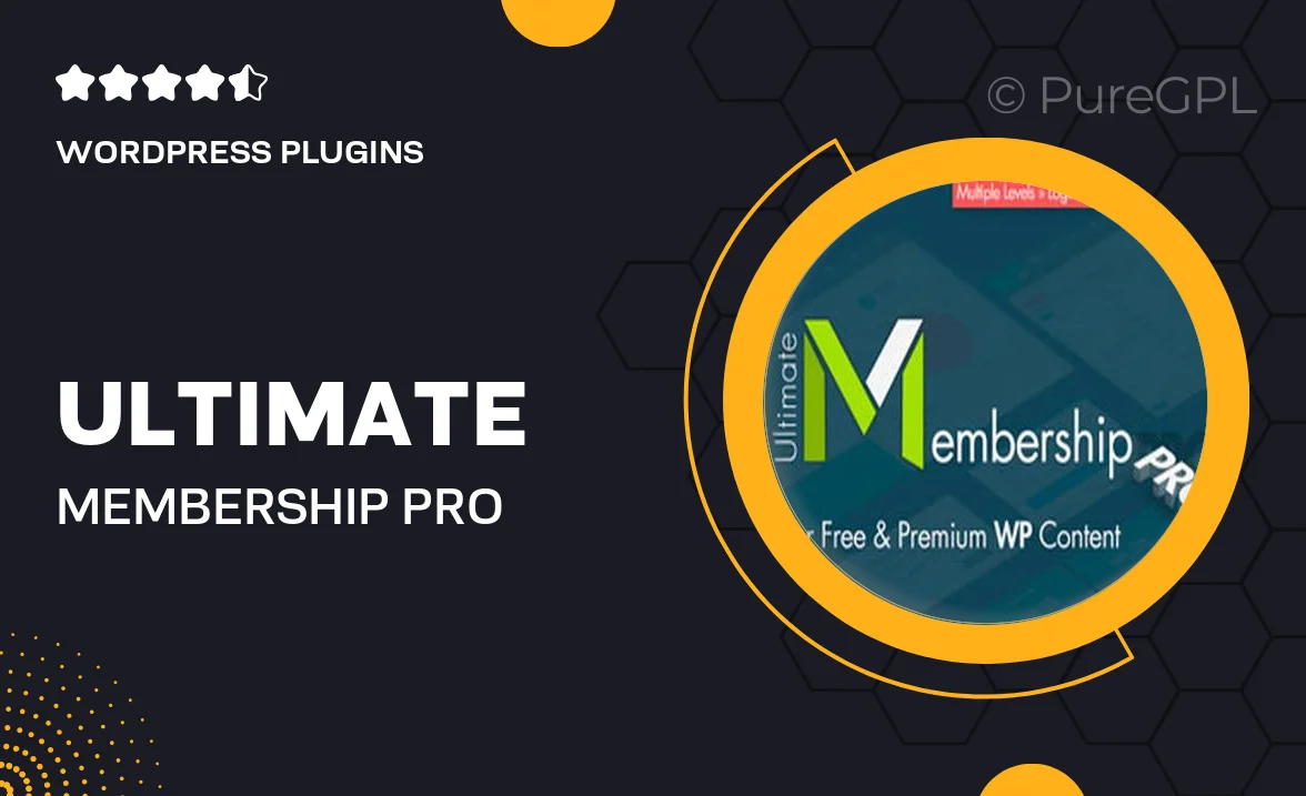 Ultimate Membership Pro – WordPress Membership Plugin