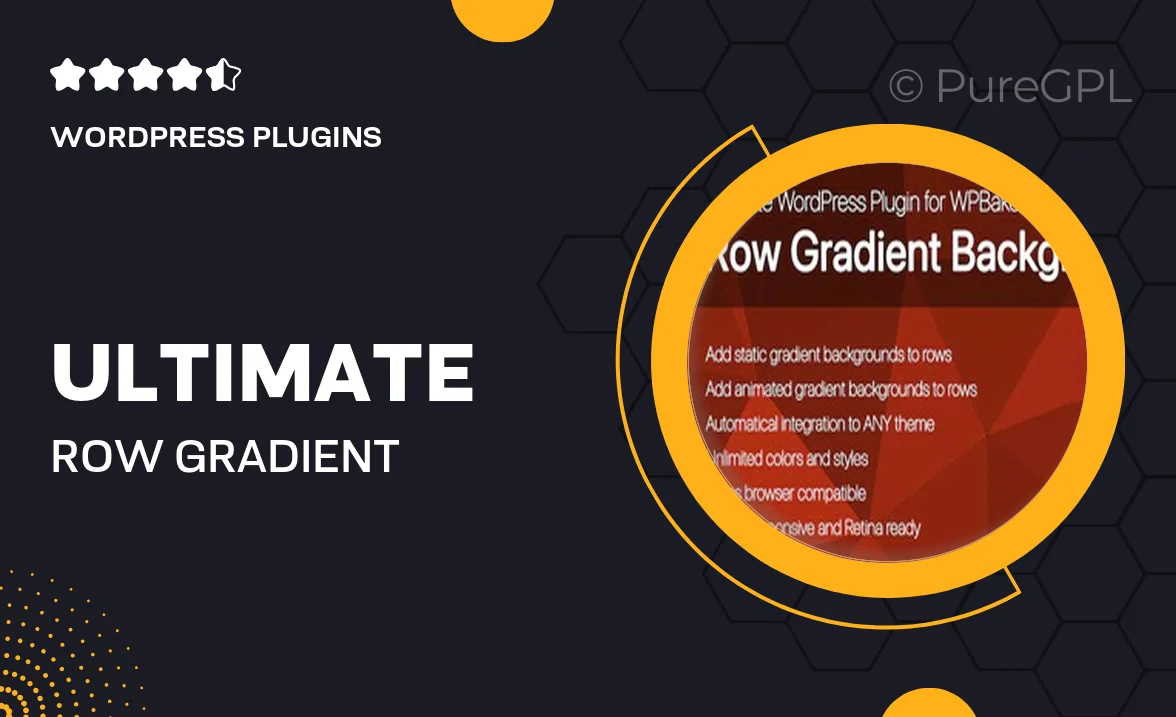 Ultimate Row Gradient Background for WPBakery Page Builder WordPress plugin