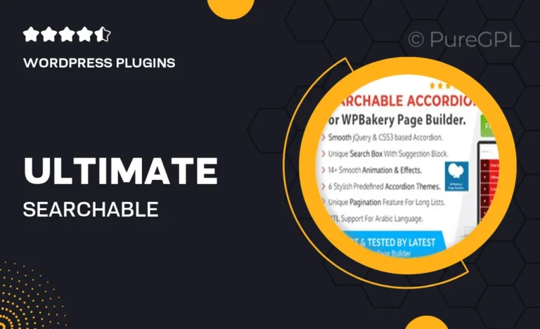 ultimate searchable accordion wpbakery page builder addon