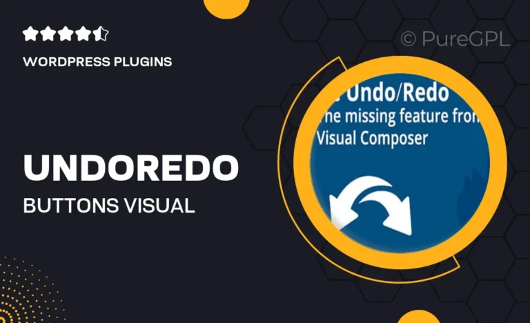 undo redo buttons visual composer