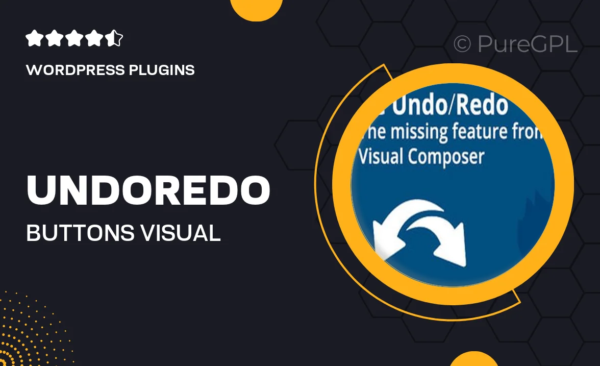 Undo/Redo Buttons – Visual Composer