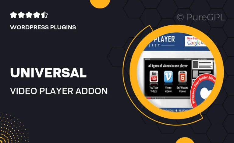 universal video player addon for wpbakery page builder