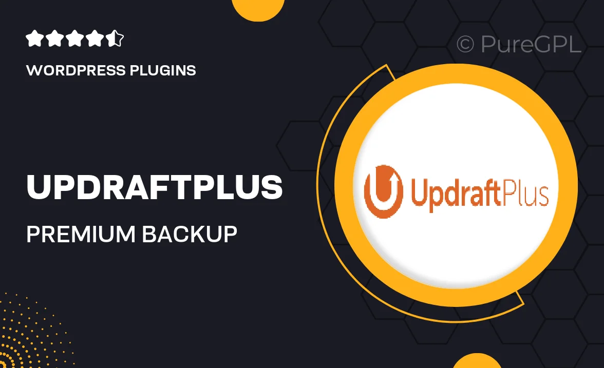 UpdraftPlus – Premium Backup & Restore Plugin