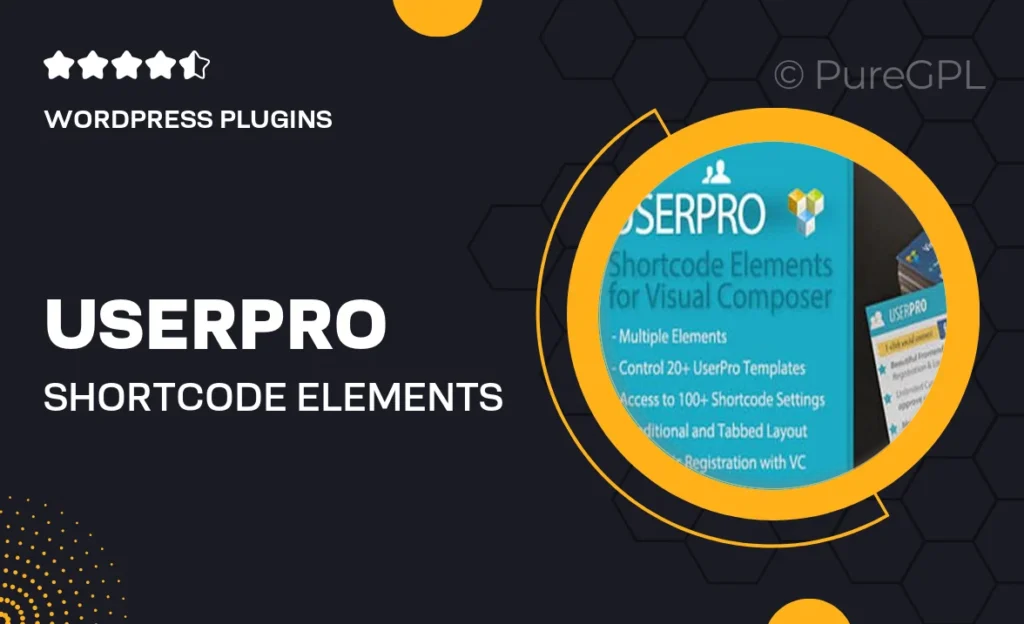 UserPro Shortcode Elements for Visual Composer 28 UserPro Shortcode Elements for Visual Composer