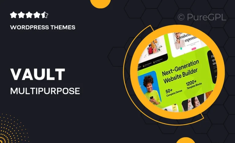 vault multi purpose elementor wordpress theme