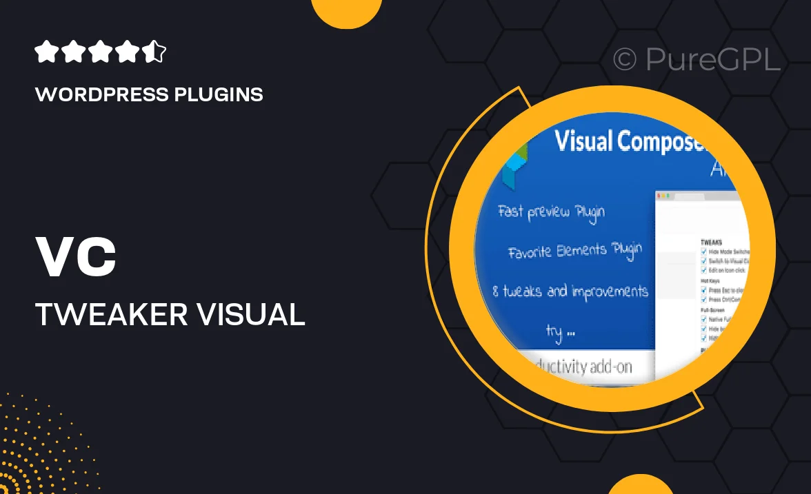 VC Tweaker – Visual Composer Productivity Add-on