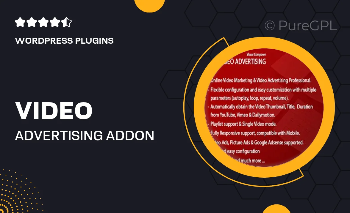 Video Advertising Addon For Visual Composer