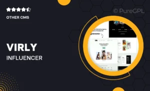 Virly – Influencer Marketing Agency Elementor Template Kit