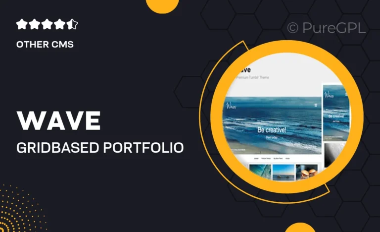 wave grid based portfolio tumblr theme